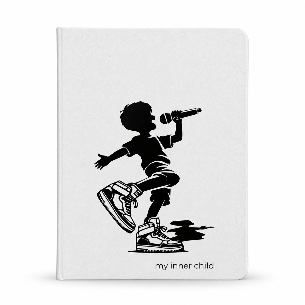 Young Singer — My Inner Child illustrated white notebook